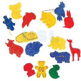 Lacing Animals with Box (15pcs)