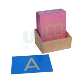 Wooden Sandpaper Uppercase Letters - Sensory Alphabets