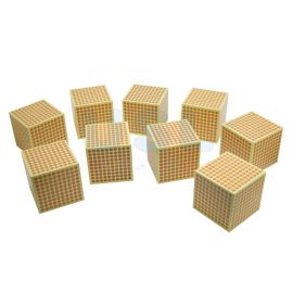 9 Wooden Cubes 1000