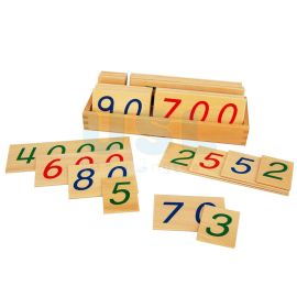 1-9000 Small Wooden Number Cards
