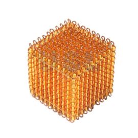 Golden Bead Thousand Cube