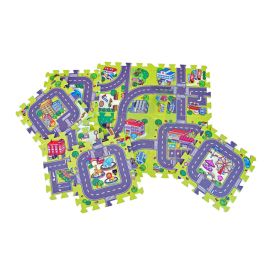 9pc Road Map Puzzle Mat (31x31cm) 