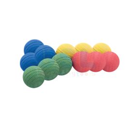 USL's Rubber Ball (12 pcs) - Multi-colour in a pack