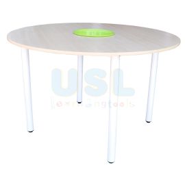 4' Round Table with Basket (H: 76cm)