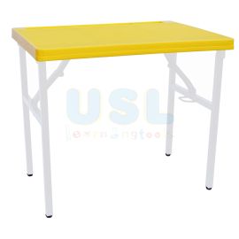 Foldable Plastic Preschool Table - Yellow (H:20")
