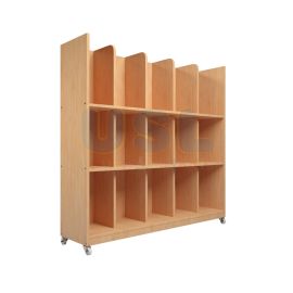 Bag Cubby Shelf - Wood