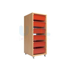 Single Manipulatives Storage Shelf with 6's L Tray