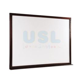 Wooden Frame Magnetic White Board (4' x 4')