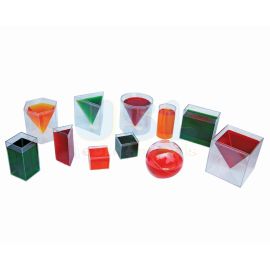Clear Plastics Geometric Volume Set (15pcs)