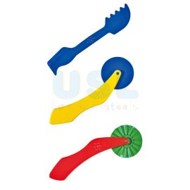 3 pcs Dough Modelling Set | Kids Clay Tools and Cutters