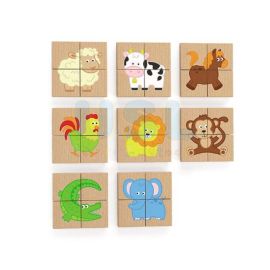 Magnetic Puzzle Block- 32pcs Set ( Animals )