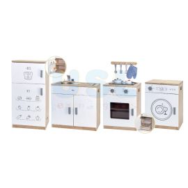 Premium White Kitchen Set (Fridge,Dish Washer,Stove,Sink)