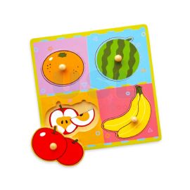 Wooden Flat Puzzle - Fruits