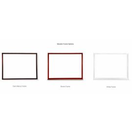 Wooden Frame Magnetic White Board - Classroom & Office